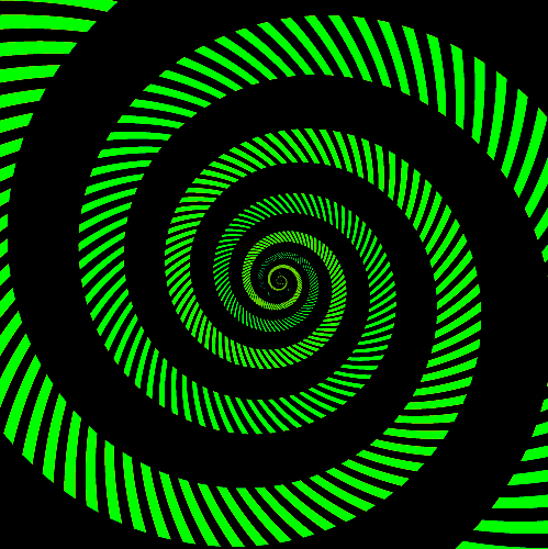 Green Spirals 3